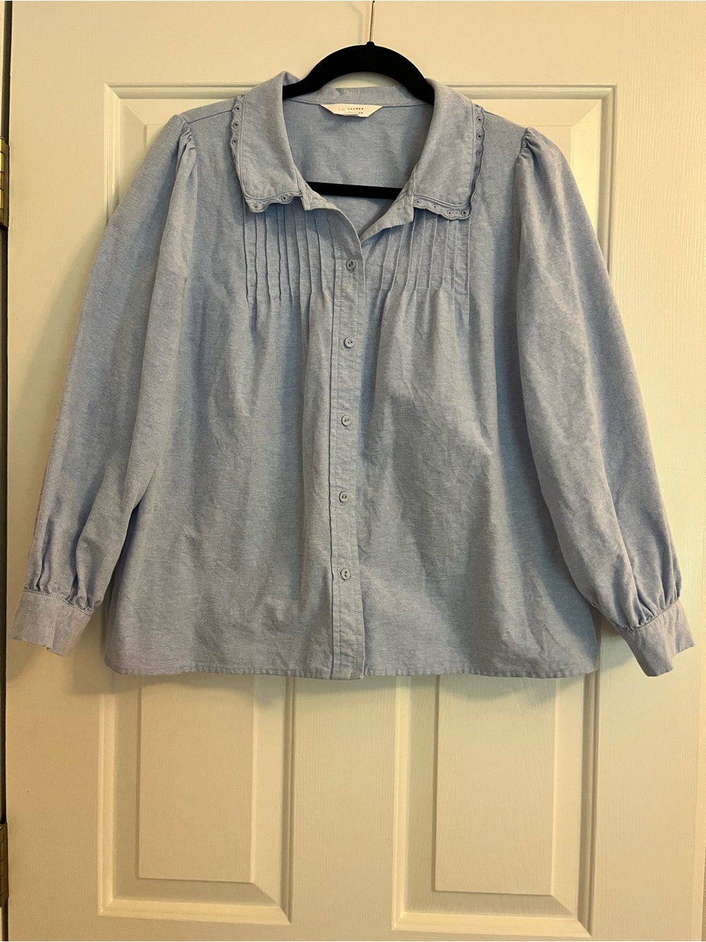 LC Lauren Conrad Light Blue Button-Down Shirt